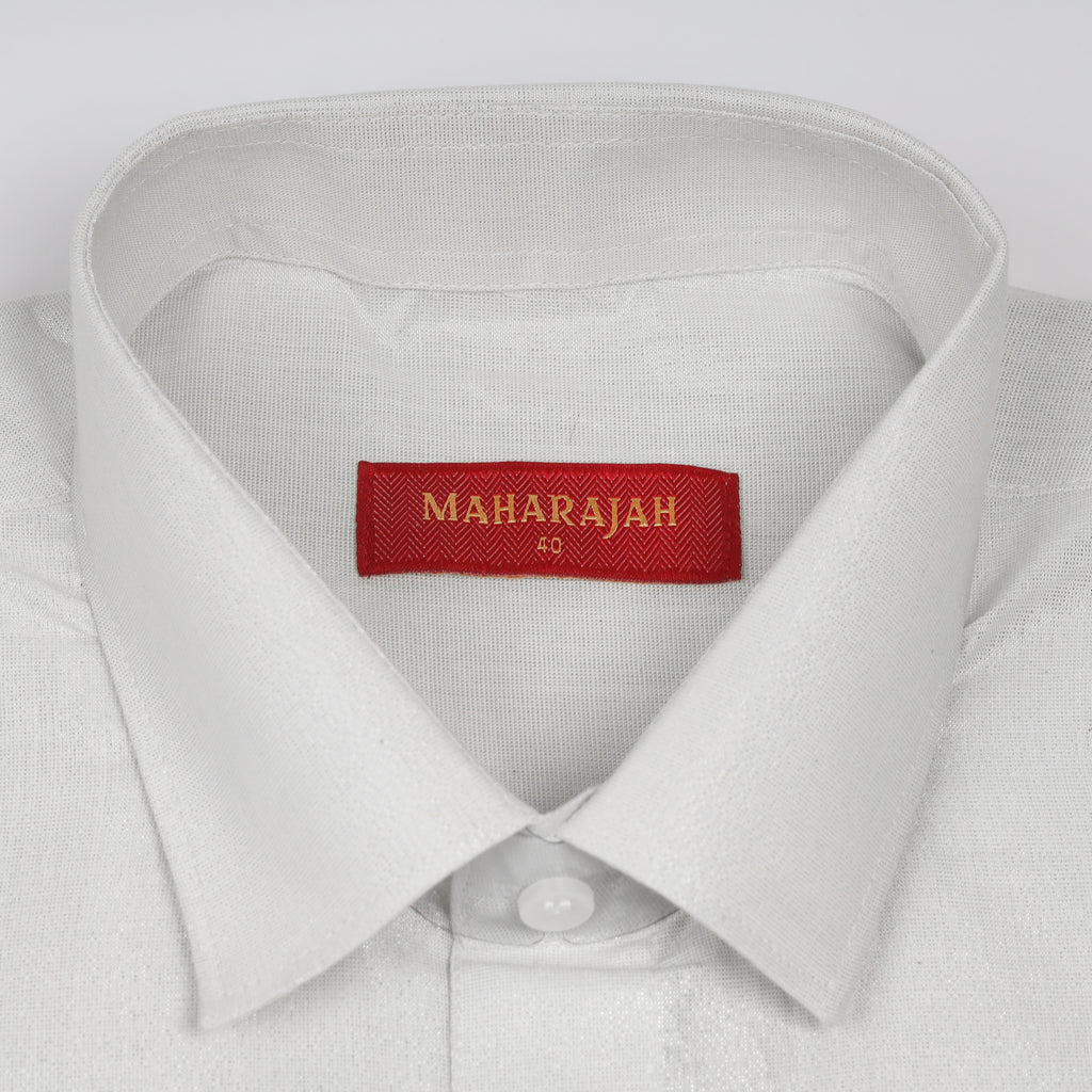 Mens Tissue Combo Shirt and Dhoti Set - KATABOMAN